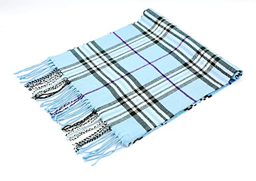 Achillea Yumuşak & Sıcak Tartan Kaba Yünlü Kış Eşarbı Unisex - 13