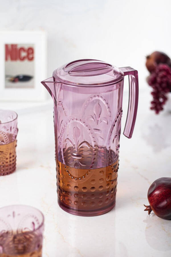 Acrylic Magic 2.3 Lt Burgundy Pitcher (Not Glass !!!) - 2