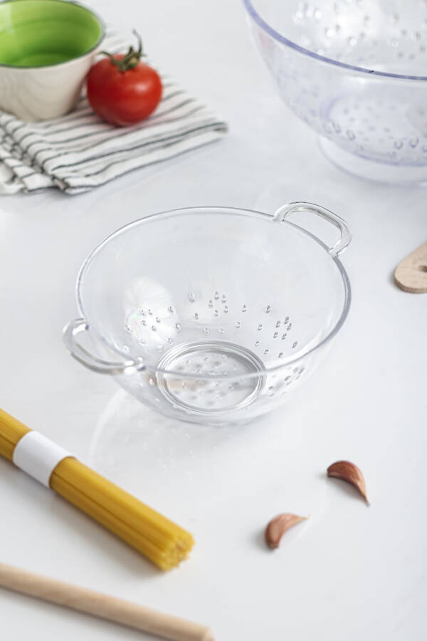 Acrylic Transparent Mini Rice Strainer & Bean Strainer (3 Cup Measuring) - 3