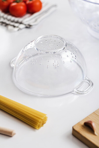 Acrylic Transparent Mini Rice Strainer & Bean Strainer (3 Cup Measuring) - 4