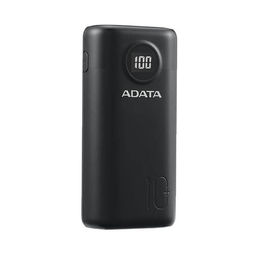 ADATA P10000QCD 10000mAh Qualcomm QC 3.0 / USB PD 3.0 Dual USB-A (18W) & USB-C Fast Charging (18W) Power Bank Portable Charger (AP10000QCD-DGT-CBK) - 2