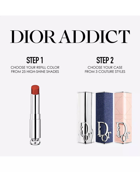 Addict Пополняемая Блестящая Помада 716 Dior Cannage (Глубокий нюд) - 6