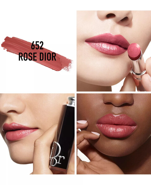 Addict Refillable Shine Lipstick 652 Rose Dior (A blue pink) - 3