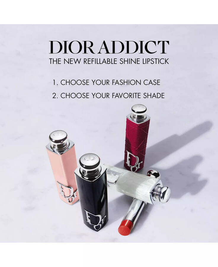 Addict Refillable Shine Lipstick 740 Saddle (A brick red) - 9