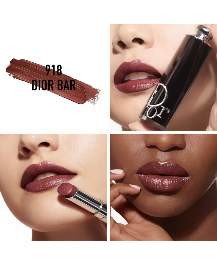 Addict Refillable Shine Lipstick 918 Dior Bar (A deep taupe) - 3