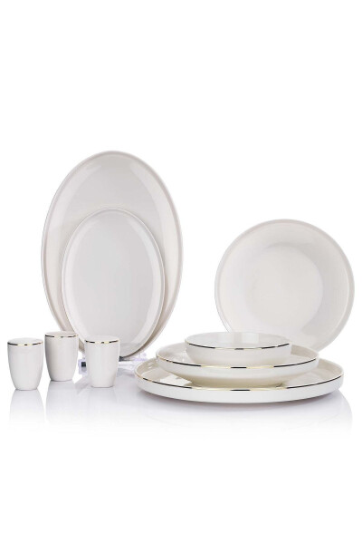 Adel Gold Dinner Set - 56 Pieces - Gold - 3