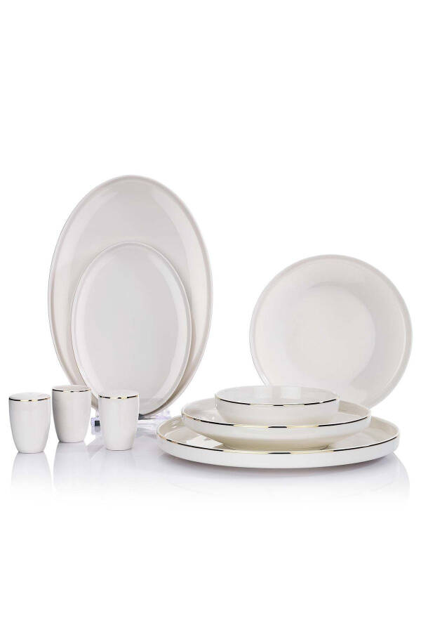 Adel Gold Dinner Set - 56 Pieces - Gold - 3