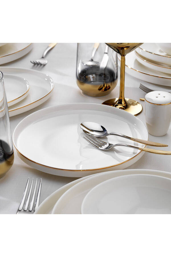 Adel Gold Dinner Set - 56 Pieces - Gold - 4