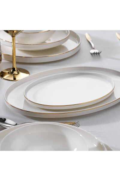 Adel Gold Dinner Set - 56 Pieces - Gold - 5