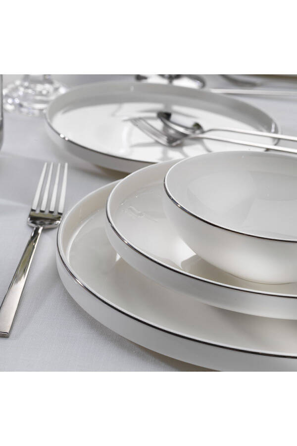 Adel Platinum Dinner Set 56 Pieces - Platinum - 20