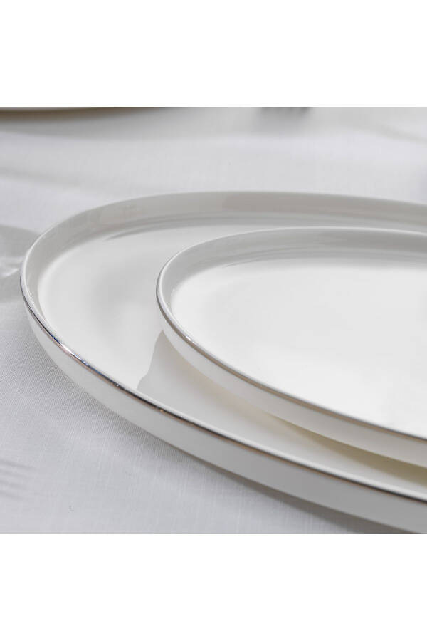 Adel Platinum Dinner Set 56 Pieces - Platinum - 24