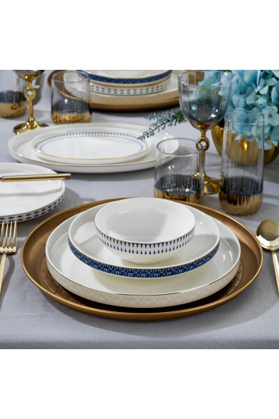 Adel Self 56 Piece Dinner Set - Gold - 3