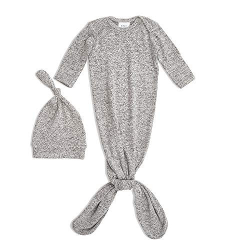 Aden + Anais Snuggle Knit Knotted Newborn Baby Gown and Hat Set - 13