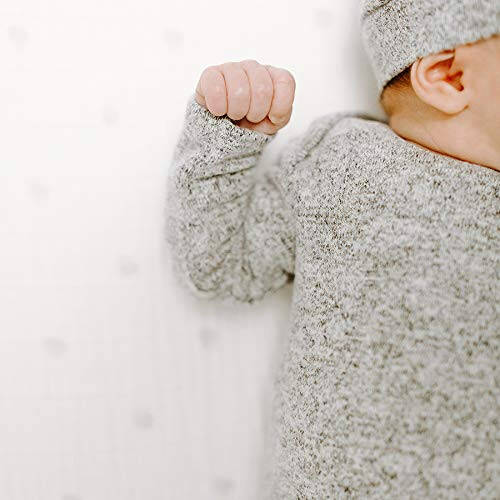 Aden + Anais Snuggle Knit Knotted Newborn Baby Gown and Hat Set - 14