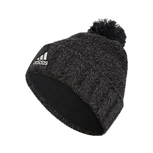 Adidas Erkek Recon Ballie Beresi, Standart Oturan Kenarlı, Polar Astarlı, Pomponlu Kışlık Örgü Şapka/Bere - 1