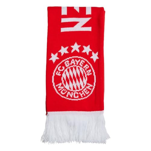 Adidas Fan Scarf - Real Madrid, FC Bayern, Arsenal FC, Juventus, Manchester United - Soft Knit Fabric, Classic Fringed Ends - 5