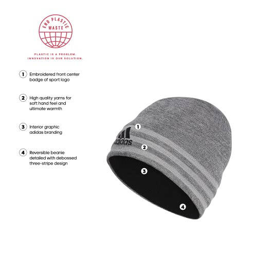 adidas Men's Eclipse Reversible Beanie - 2