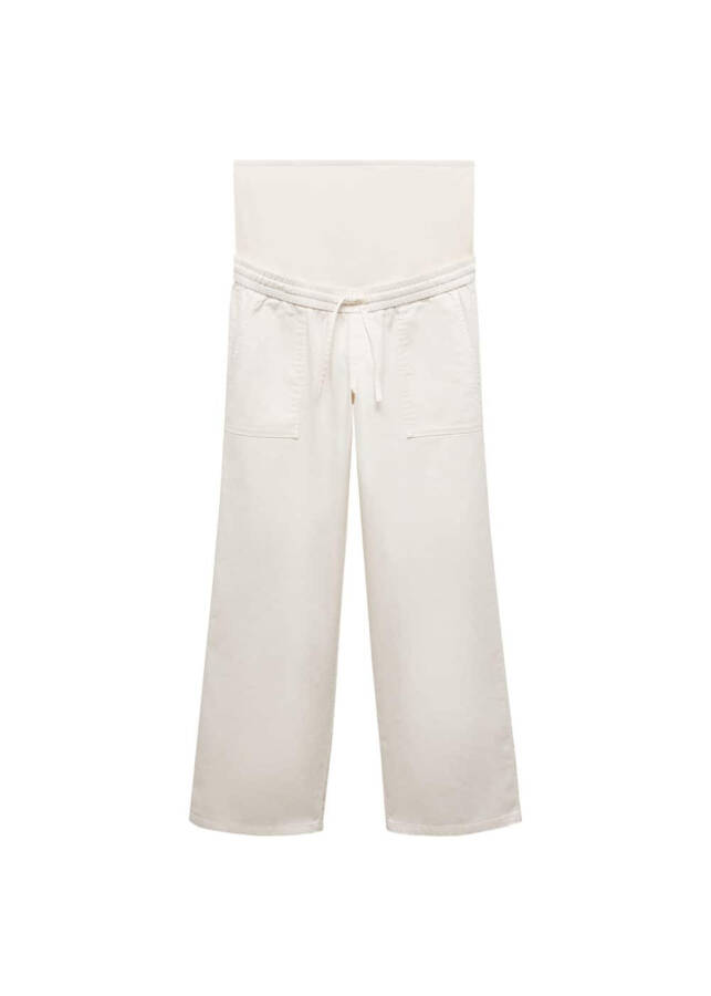 Adjustable drawstring cotton pants - 1