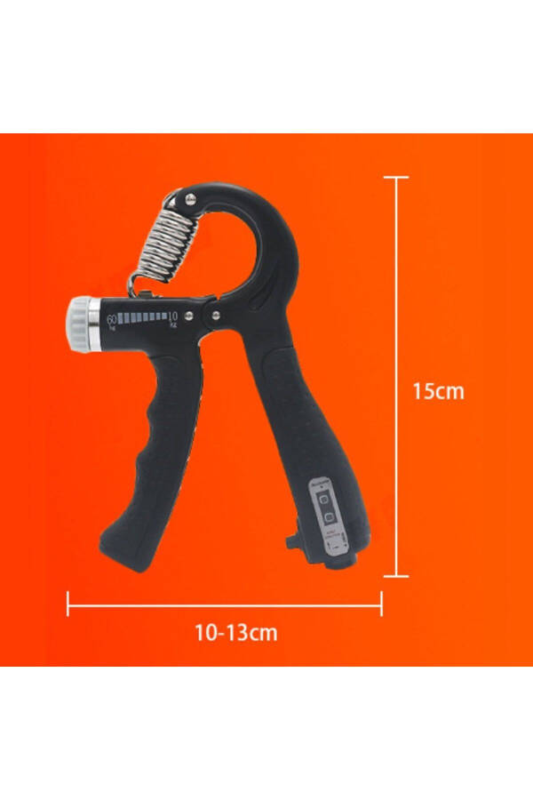 Adjustable Single Hand Grip Wrist Strengthener with Counter and Vein Enhancement 5-60 Kg - 5