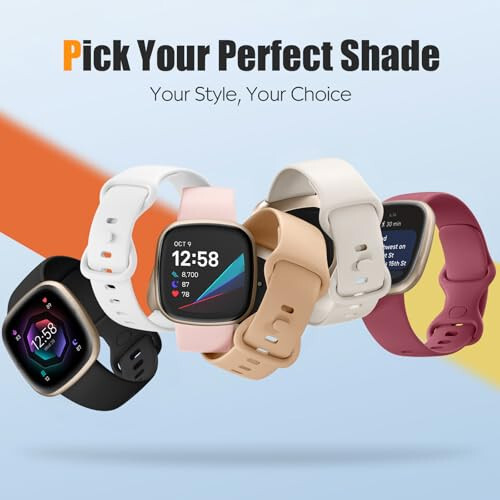 Adorve Sport Band, Fitbit Sense, Sense 2, Versa 3, Versa 4 bantlari bilan mos keladi, ayollar va erkaklar uchun yumshoq sport qayishi bilaguzuk, Fitbit Sense 2/Sense/Versa 3/Versa 4 aqlli soatlari uchun almashtirish bandi - 5