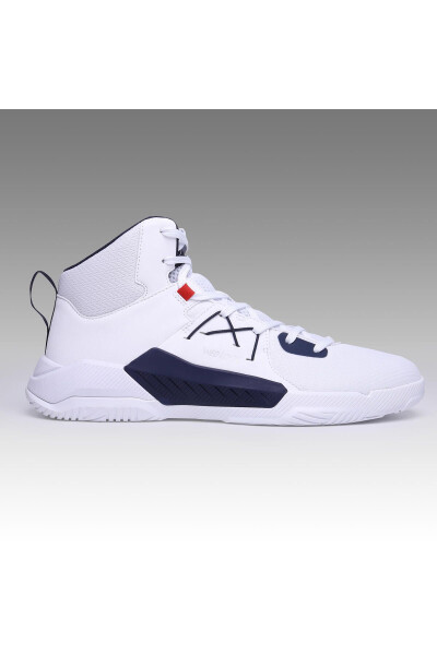 Adult Basketball Shoes - White / Navy - Protect 120 - 8