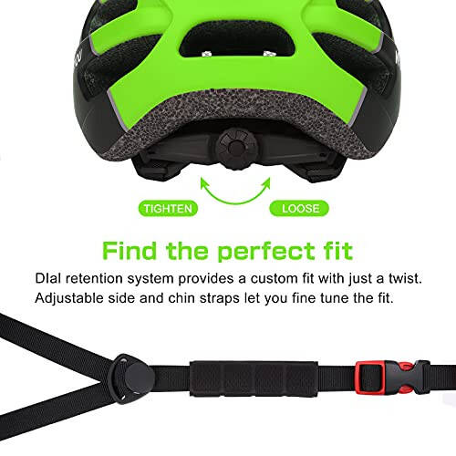 Adult Cycling Bike Helmet with Adjustable Ultralight Stable Road/Mountain Bike Cycle Helmets for Mens Womens - 6