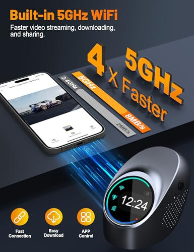 Affver 4K Dokunmatik Ekranlı Dash Cam, Dahili 5G WiFi, Ücretsiz 64GB Kart, Uygulama ile Arabalar İçin Dash Kamera, Araba Kamerası, Arabalar İçin Dash Camlar, 24 Saat Park İzleme, Gece Görüşü, Döngü Kaydı - 3