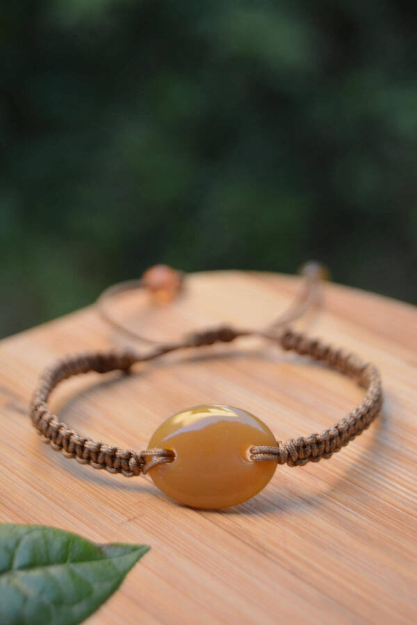 Agate Natural Stone Macrame Sports Bracelet - 3