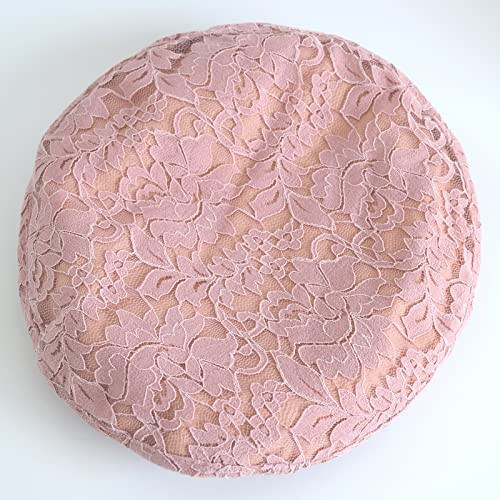 AICHUAN Women's Chic Lace Beret French Dress Beret Vintage Summer Fascinator Hats for Ladys - 4