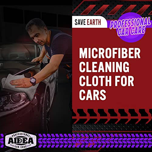 AIDEA Microfiber Cleaning Cloth for Car-24 Pack, 12in.x16in Car Microfiber Towels, Soft & Absorbent Cleaning Cloth, Premium Wash Cloth for House, Kitchen, Car, Shop Towels - 4