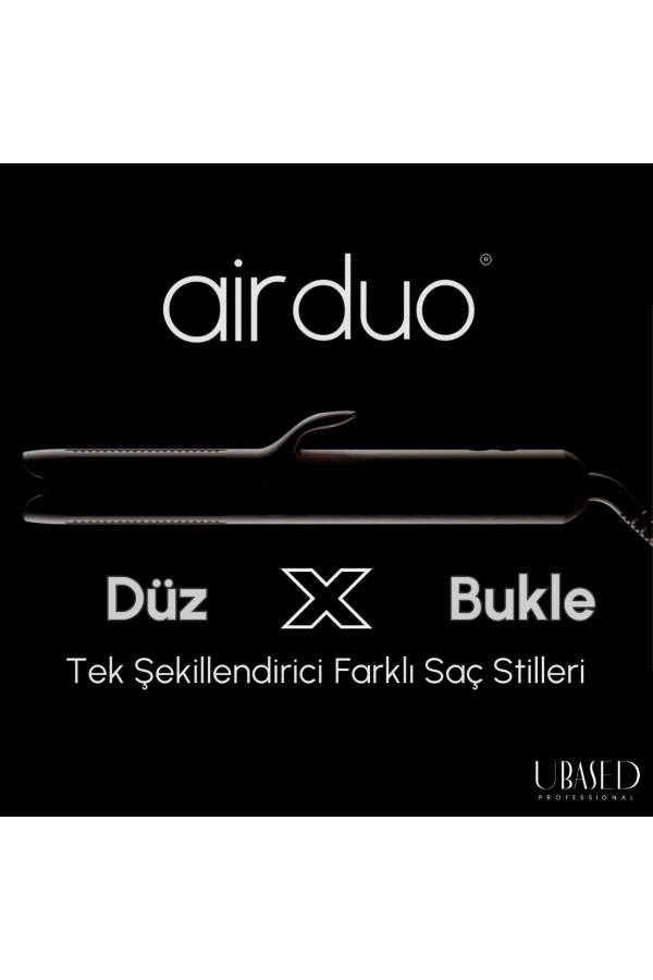 Air Duo-2-da-1 Soch To'g'rilovchi va Buklovchi - Rang: Gul Suvi - Titan Plitka - 2