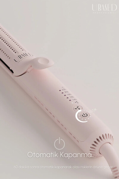 Air Duo-2-in-1 Hair Straightener and Curling Iron - Color: Rose Water - Titanium Plate - 23