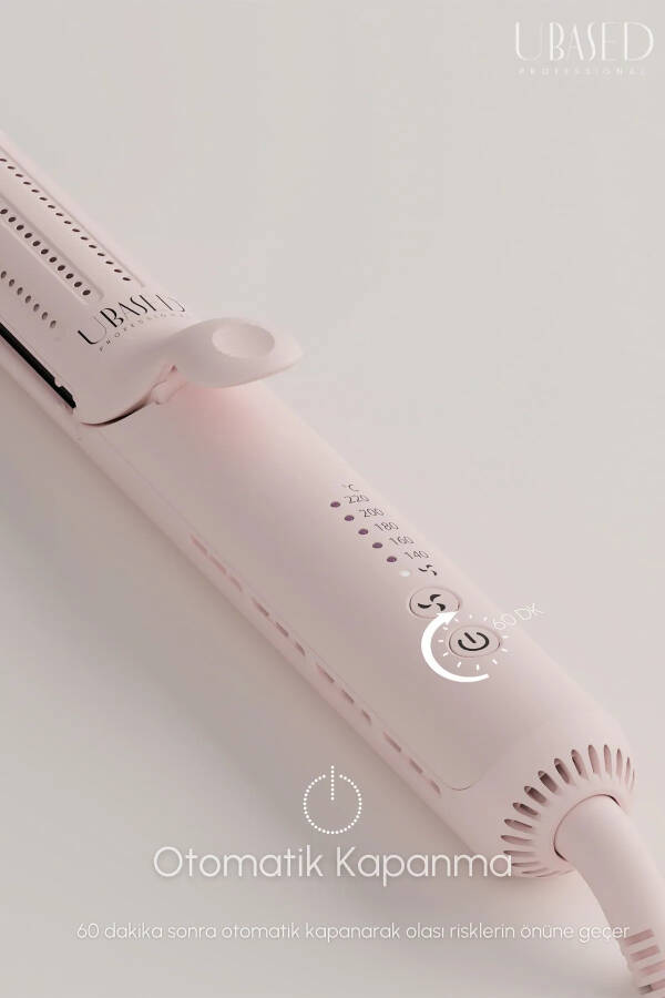 Air Duo-2-in-1 Hair Straightener and Curling Iron - Color: Rose Water - Titanium Plate - 23