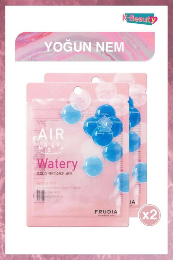 Air Watery 3 Katlı Nemlendirme Etkili Maske 25 Ml 2 Adet - 1