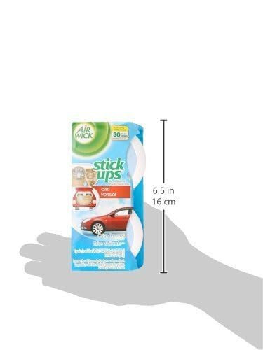 Air Wick Stick Ups Car Air Freshener, Crisp Breeze, 2ct (Packaging May Vary) - 1