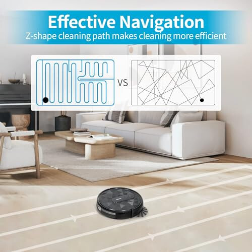 AIRROBO Robot Vacuum Cleaner - Robotic Vacuums with 2800Pa Suction Power, Ideal for Pet Hair, Hard Floors, and Low Carpets - Self-Charging, App Control - 120 Minutes Runtime. - 3