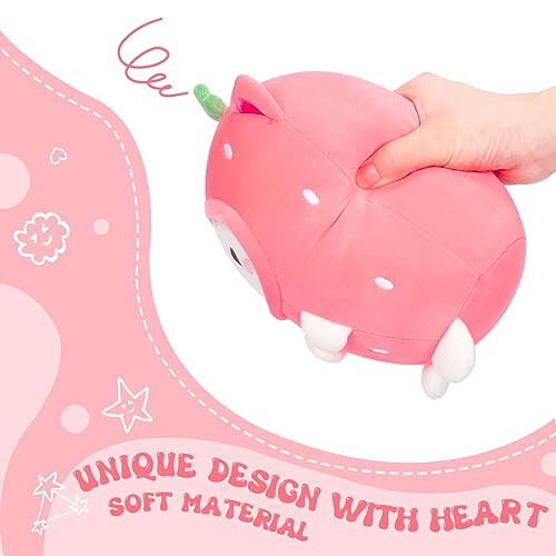 AIXINI Cute Strawberry Cat Plush Pillow 8