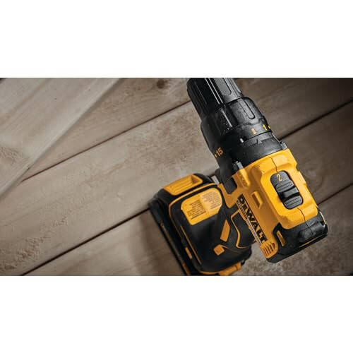 Аккумуляторная дрель-шуруповерт DEWALT 20V MAX, 1/2 дюйма, 2 скорости, аккумулятор XR 2.0 Ач и зарядное устройство в комплекте (DCD777D1) - 7