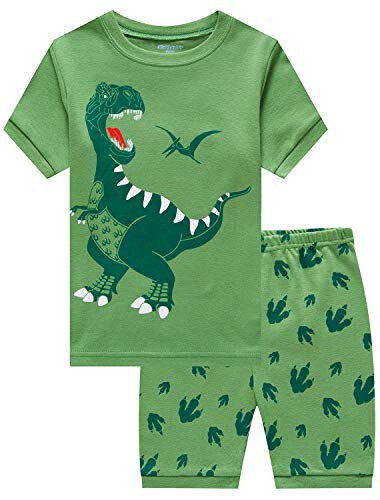 Akyzic Küçük Çocuk Erkek Kısa Pijama Takımları Bebek Uyku Kıyafeti Yazlık 2 Parça Çocuk Pijama 2-7 Yaş - 31