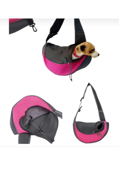 Al&fa Grup Pembe Hanger Büyük Kedi, Köpek Taşıma Çantası Omuz Askılı Pembe Hanger - 3