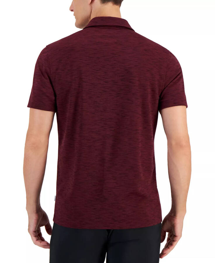 Alfatech Kısa Kollu Marled Polo Tişörtü, Modazone için Oluşturuldu Maroon Banner - 2