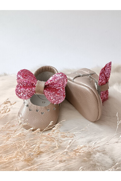 Alice Rose Genuine Leather Baby Moccasin Slippers - 9