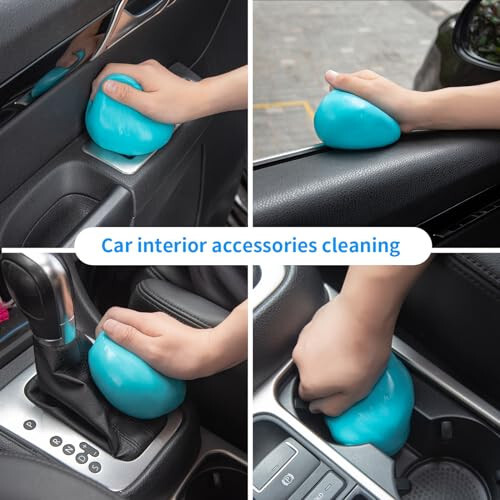 ALIOBC Dust Cleaning Gel 250g Car Cleaning Gel Keyboard Cleaner Cleaning Putty for Car Interior Car Slime Cleaner Dust Cleaning Gel Car Putty for Cleaning Car Gel Cleaner Car Jelly Cleaner Blue - 2