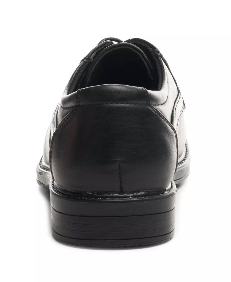 AlpineSwiss Erkek Oxford Elbise Ayakkabısı Bağcıklı Deri Astarlı Beyzbol Dikişli Loafer Siyah - 6