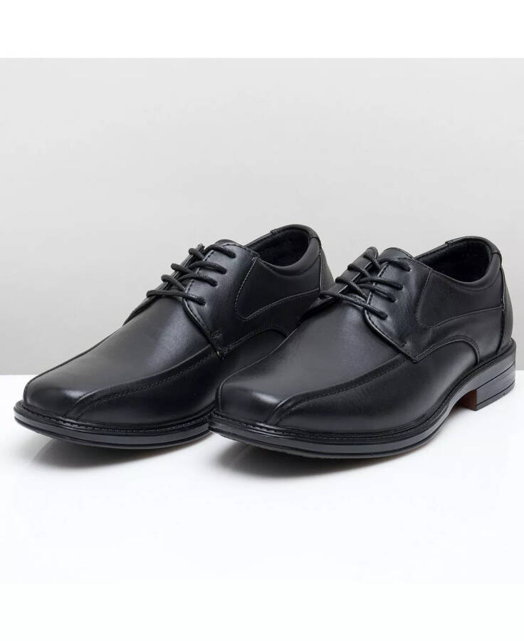 AlpineSwiss Mens Oxford Dress Shoes Lace Up Leather Lined Baseball Stitch Loafer Black - 7