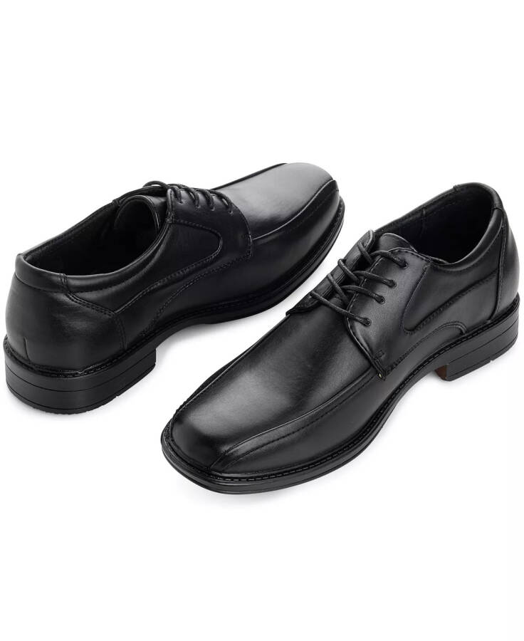 AlpineSwiss Mens Oxford Dress Shoes Lace Up Leather Lined Baseball Stitch Loafer Black - 9