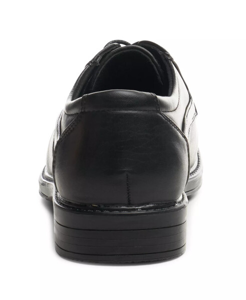 AlpineSwiss Mens Oxford Dress Shoes Lace Up Leather Lined Baseball Stitch Loafer Black - 6