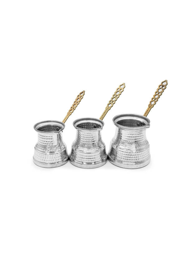 ALUMINUM 3-PIECE COFFEE POT SET - 1