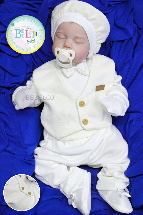 Alvin Baby Boy Newborn 5-Piece Hospital Outfit (newborn clothing) - 4