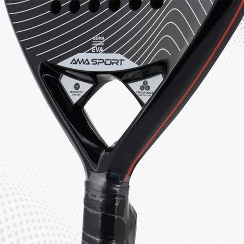 AMA Sport Padel Paddle Tennis Racket Carbon Fiber Pop Tennis Paddle Paddleball Racquets 3K, 12K, 18K, Full Carbon - 4